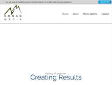 Tablet Screenshot of nomadmedia.org